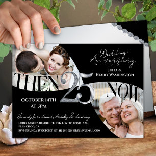 Invitation 25e anniversaire de mariage Moderne et Intemporel