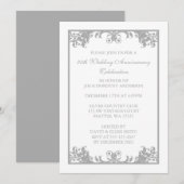 Invitation 25e anniversaire de mariage motif parch (Devant / Derrière)