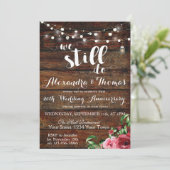 Invitation 25e anniversaire de mariage, nous faisons toujours (Debout devant)