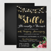 Invitation 25e anniversaire de mariage, Nous faisons toujours (Devant / Derrière)