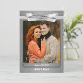 Invitation 25e anniversaire de mariage photo (Debout devant)