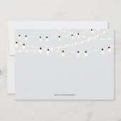 Invitation 25e Anniversaire de Mariage Photo Argent / Gris (Dos)