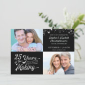 Invitation 25e anniversaire de mariage Photos de stars alors (Debout devant)