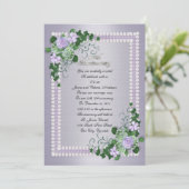 Invitation 25e anniversaire de mariage renouvellement de vœux (Debout devant)