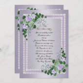 Invitation 25e anniversaire de mariage renouvellement de vœux (Devant / Derrière)