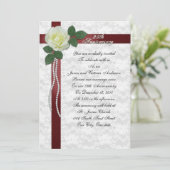 Invitation 25e anniversaire de mariage renouvellement de vœux (Debout devant)