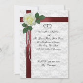 Invitation 25e anniversaire de mariage renouvellement de vœux (Dos)