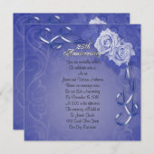 Invitation 25e anniversaire de mariage renouvellement de vœux (Devant / Derrière)