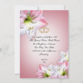 Invitation 25e anniversaire de mariage renouvellement de vœux (Dos)