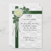 Invitation 25e anniversaire de mariage renouvellement de vœux (Dos)