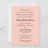 Invitation 25e anniversaire d'Ordination, Cross Ca (Dos)