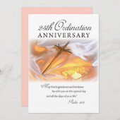 Invitation 25e anniversaire d'Ordination, Cross Ca (Devant / Derrière)