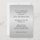 Invitation 25e anniversaire du Mariage (Dos)