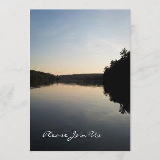 Invitation 25e anniversaire du Mariage Coucher de soleil sur 