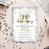 Invitation 25e anniversaire du Mariage d'argent