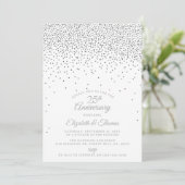Invitation 25e anniversaire du Mariage d'argent (Debout devant)
