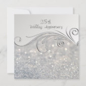 Invitation 25e anniversaire du Mariage de Sparkle Silver (Devant)