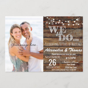 Invitation 25e anniversaire du Mariage, nous faisons toujours