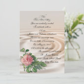 Invitation 25e anniversaire du Mariage renouvellement du voeu (Debout devant)