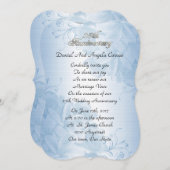 Invitation 25e anniversaire du Mariage vow renouvellement sat (Devant / Derrière)