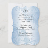 Invitation 25e anniversaire du Mariage vow renouvellement sat (Dos)