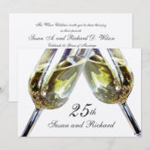 Invitation 25e anniversaire du Toast de Champagne (Devant / Derrière)