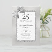 Invitation 25e anniversaire élégant (Debout devant)