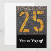 Invitation 25e anniversaire-Invitation (Devant / Derrière)