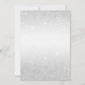 Invitation 25e anniversaire Mariage d'argent moderne (Dos)