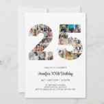 Invitation 25e anniversaire Numéro 25 Photo personnalisée Col<br><div class="desc">Marquez vingt-cinq ans de merveilleux souvenirs et des aventures avec ce captivant 25e anniversaire Numéro Photo Collage. Ce modèle personnalisable est le mélange parfait de créativité et de sentiment, vous permettant de créer un cadeau vraiment mémorable pour la journée spéciale de votre bien-aimé. Capturez l'essence d'années incroyables dans un seul...</div>