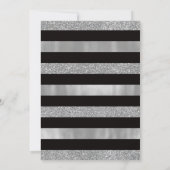 Invitation 25e Anniversaire, Paillettes/Feuille Fa (Dos)