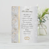 Invitation 25e anniversaire pour l'invitation des parents (Debout devant)