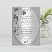 Invitation 25e anniversaire Renouvellement de Vow (Debout devant)