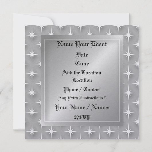 Invitation 25e Anniversaire - SRF (Dos)