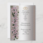 Invitation 25e anniversaire vow renouvellement liet et lis (Dos)