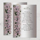 Invitation 25e anniversaire vow renouvellement liet et lis (Devant / Derrière)