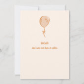 Invitation 25e Doodles colorés fête d'anniversaire (Dos)