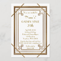 25e, fête d'anniversaire, style Gatsby, blanc & or