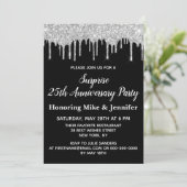 Invitation 25e Fête des Surprises Noires et Argent (Debout devant)