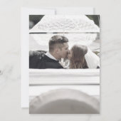 Invitation 25e Photo de noces d'argent avec feuillage pour an (Dos)