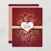 Invitation 25ème anniversaire (Devant / Derrière)