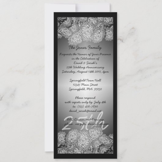 Invitation 25ème Anniversaire (Devant)