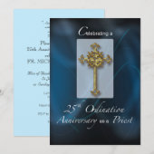 Invitation 25th Ordination Anniversary of Priest Kaart (Voorkant / Achterkant)