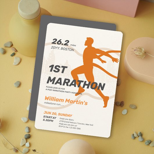 Invitation 26,2 miles 1ST Marathon-Post Marathon Party