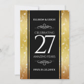 Invitation 27e anniversaire du Mariage de musique (Devant)