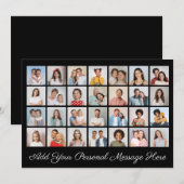 Invitation 28 Collage Photo Ajoutez votre propre message  (Devant / Derrière)