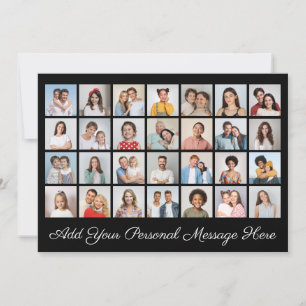 Invitation 28 Photo Collage Ajoutez Votre Propre Salutation