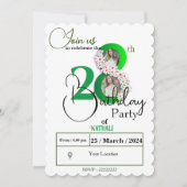 Invitation 28e anniversaire (Devant)