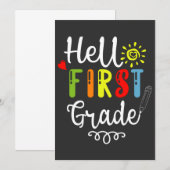 Invitation 2/2- Bonjour Chemise de première année, Étudiants (Devant / Derrière)