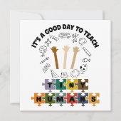 Invitation 2/4, C'est un bon jour pour apprendre de minuscule (Devant)